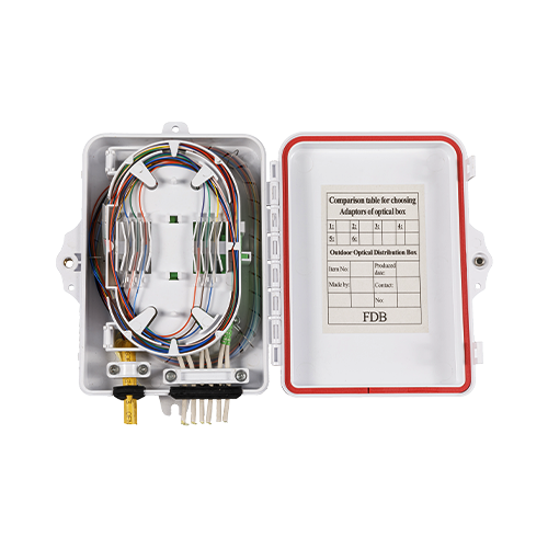Boîtier de distribution de fibre optique FDB-6B 6 cœurs 1 entrée 6 sorties