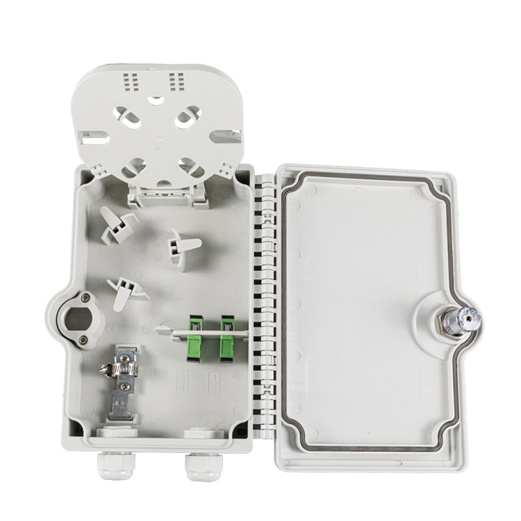 Boîtier de distribution de fibre optique FDB-4C à 4 cœurs et 3 ports