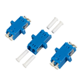 Adaptateur Duplex Fibre Optique, LC/UPC, Bleu, avec brides