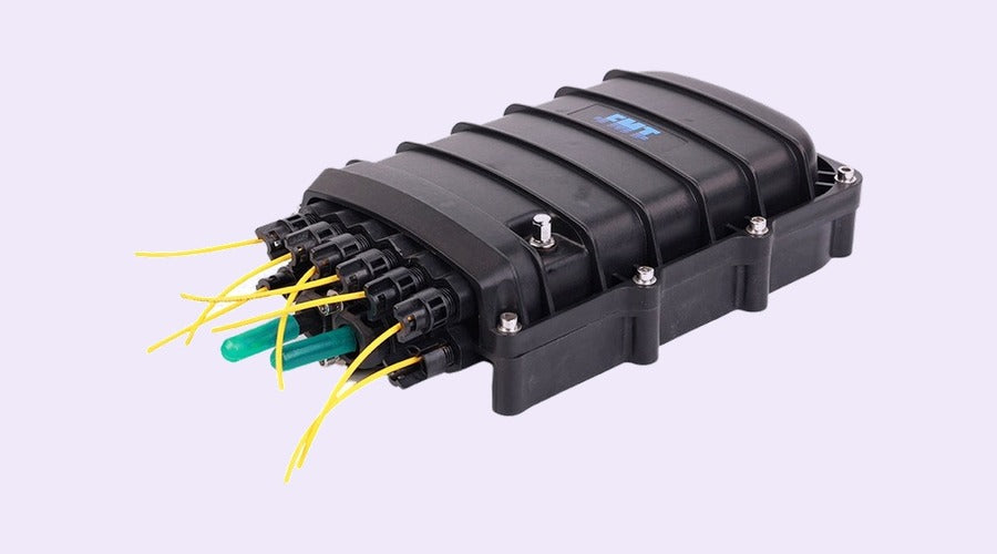 Horizontal fiber optic splice closure